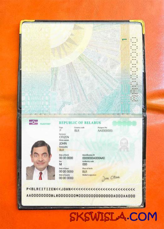 Białoruś paszport (2020-obecnie) wygląd zdjęcia pliki PSD, skan i fotografowany obraz